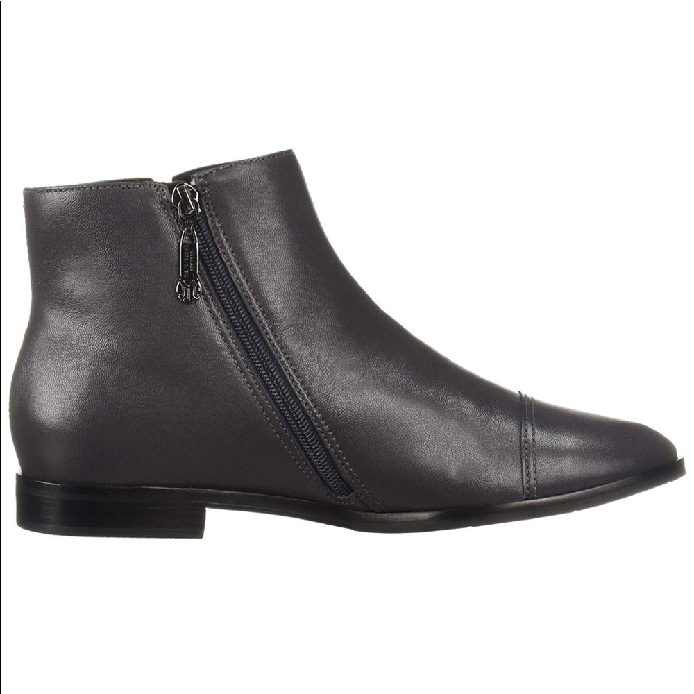 Charcoal Nubuck Napa Leather Chelsea Ankle Boots - Picture 8 of 10